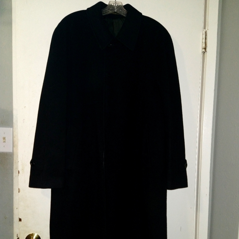 Beautiful Black Full length cashmere coat